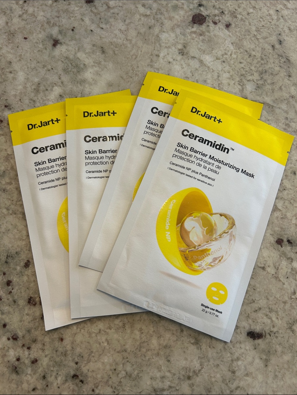 Dr. Jart+ Ceramidin Skin Barrier Moisturizing Mask - Yellow & White